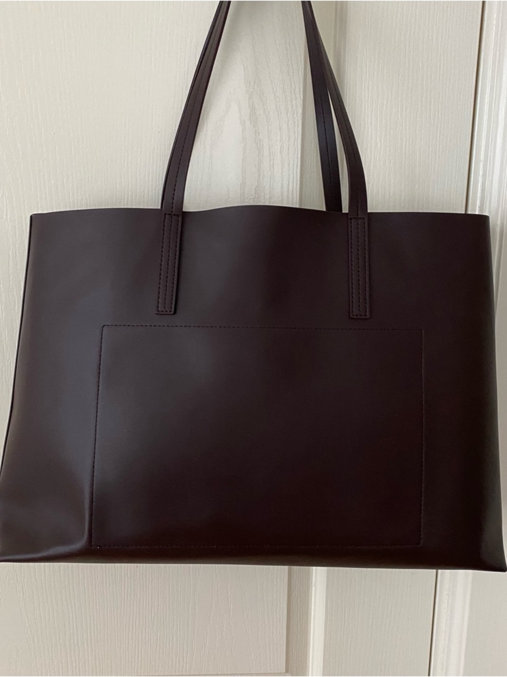 $275 Everlane Made in Italy Dark Brown The New Day Market Tote Bag XL Size - Picture 9 of 15